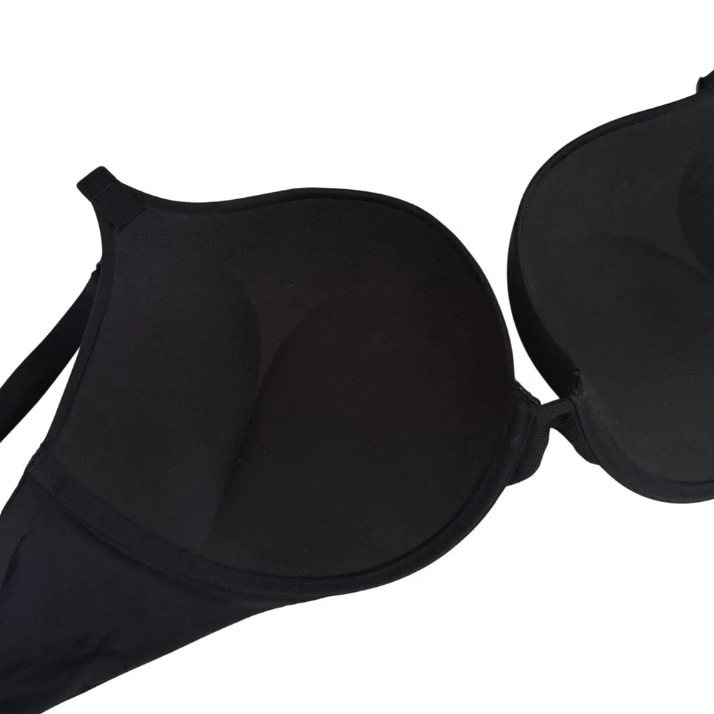 Victoria's Secret 36D T-shirt Bombshell Add 2 Cups Push Up Plunge Bra Black